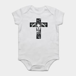 Tattoo pattern cross Baby Bodysuit